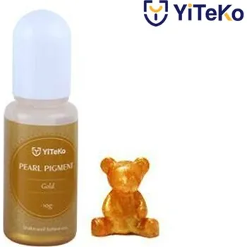 Perleťový pigment do pryskyřice YiTeKo Gold 06 10ml