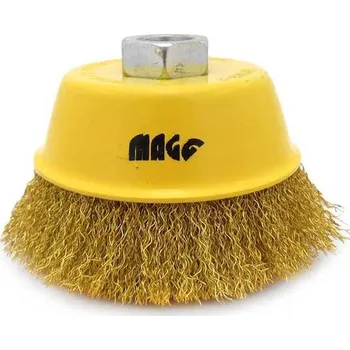 Brusný papír Magg 40006 Kartáč hrnkový 100, vlnitý drát B 0,30, závit M14x2