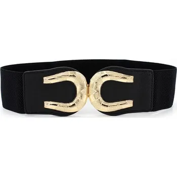 Opasek Dámský elastický pásek na šaty Shoe Černý Lifestyle 97k-cube