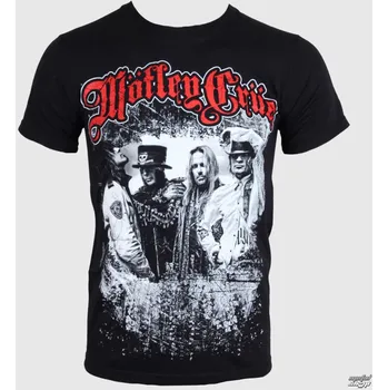 Pánské oblečení Tričko metal pánské Mötley Crüe - Greatest Hits Bandshot - ROCK OFF - MOTTEE06MB