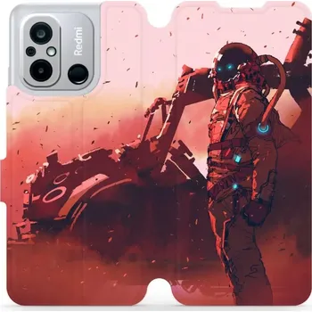 Pouzdro na mobilní telefon Flipové pouzdro Mobiwear - Xiaomi Redmi 12C - MA09S Průzkumník s červeným vozítkem (Knížkové flip pouzdro, obal, kryt na mobil Xiaomi Redmi 12C - MA09S Průzkumník s červeným vozítkem, materiál Umělá kůže + TPU - ochrana 360°, stojánek, silikonová vanička,