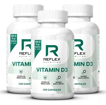 Reflex Nutrition Vitamin D3 100 cps 2+1 zdarma