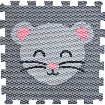 Minideckfloor Myška Šedý se světle šedou myškou