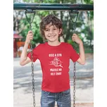 Chlapecké tričko Otec a syn Barva: Červená, Velikost: 158