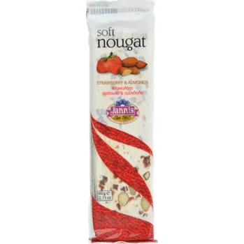 Jemný nugát s jahodami a mandlemi - Jannis 60g