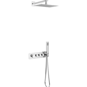 Sprchový set Excellent Krotos sprchová sada pod omítku s dešťovou sprchou chrom AREX.SET.8036CR