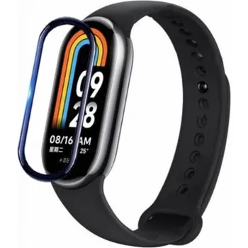 Ochranná fólie s černým okrajem pro Xiaomi Smart Band 8