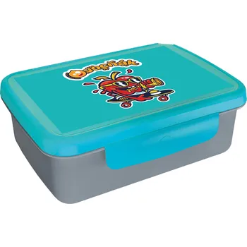 Svačinový box Ovocňák krabička - zdravá svačinka modrá+tyrkys