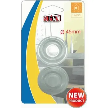 Tlumič nárazu dveřní 2 ks silikon 45 mm samolepící