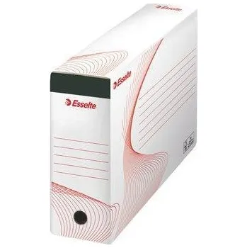 Archivační box ESSELTE Archivační krabice na závěsné desky Standard, bílá, 117 mm, A4, recyklovaný karton, ESSELTE 365379