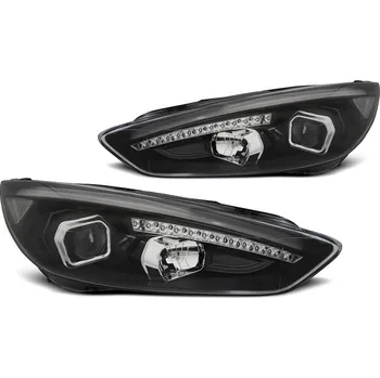 Přední světlomet TUNING-TEC Přední světla Ford Focus MK3 14+ černá LED DRL 1