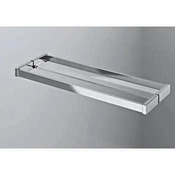 Drátěná police SanSwiss PST2.10.600 Skleněná polička + držák ručníků 60 cm - chrom PST2.10.600