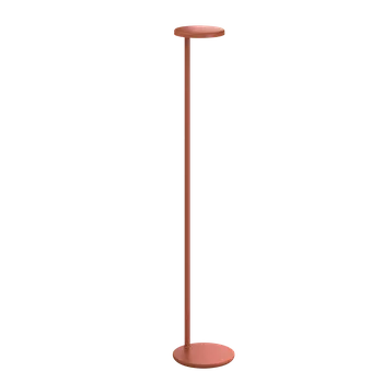 Stojací lampa Flos 09.8221.DX Oblique, profesionální rezavě-oranžová čtecí stojací lampa, 8W LED 3000K, 107,4cm
