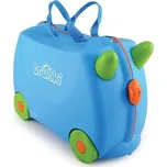 Dětský kufr TRUNKI na kolečkách, modro-zelený