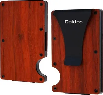 Peněženka Daklos Wood RFID bezpečnostní dřevěná mini peněženka