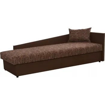 Postel Čalouněná postel Judit 200x90 Černá ekokůže/látka vzor