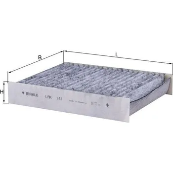 Ventilátor topení a klimatizace Filtr, vzduch v interiéru KNECHT LAK 141