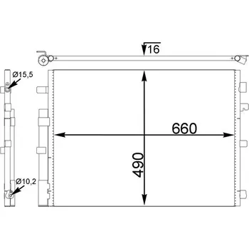 Výparník klimatizace Kondenzátor, klimatizace MAHLE AC 773 000S