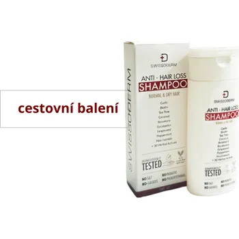 Šampon SWISSODERM šampon proti padání vlasů - pro normální a suché vlasy, 50 ml