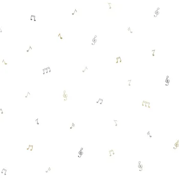 Tapeta ICH Wallcoverings Veselá papírová dětská tapeta s notami 451-3, Pippo, ICH Wallcoverings, velikost 0,53 x 10,05 m