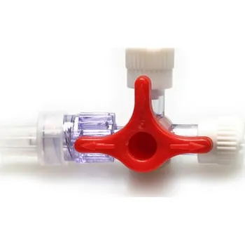 Lékařský nábytek Kohout trojcestný KD-FLEX lipidový červený (50ks/bal)