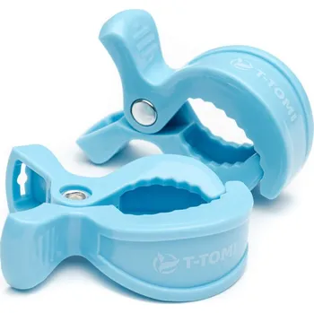 Držák na kočárek T-TOMI Klip na kočárek - Pastel blue