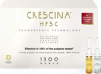 Přípravek proti padání vlasů Crescina Transdermic HFSC Complete Treatment 1300 Woman kompletní vlasová péče pro ženy 20x 3,5 ml