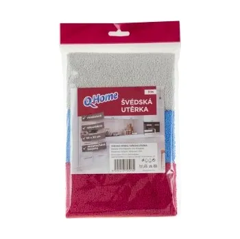 Utěrka Q Home švédská utěrka 30x30 (3 ks/fol)