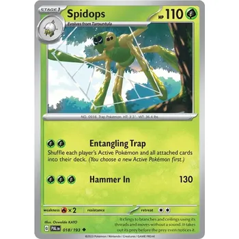 Sběratelská karetní hra Spidops 018/193 - Paldea Evolved Typ karty: Non-Holo