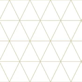 Tapeta Origin Moderní vliesová designová tapeta na zeď - zlaté obrysy trojúhelníků 347682, City Chic, Precious, Origin, velikost 0,53 x 10,05 m