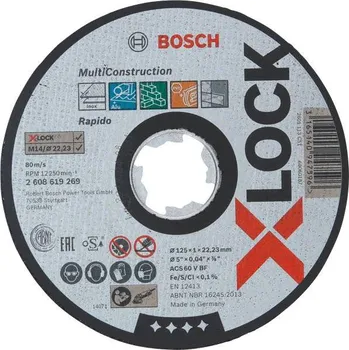 Řezný kotouč BOSCH X-LOCK 2 608 619 269 125 mm