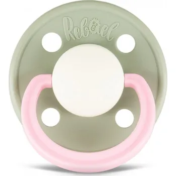 Dudlík Rebael z přírodního kaučuku 1 ks - Cloudy Pearly Flamingo 0-6 měsíců (velikost 1)