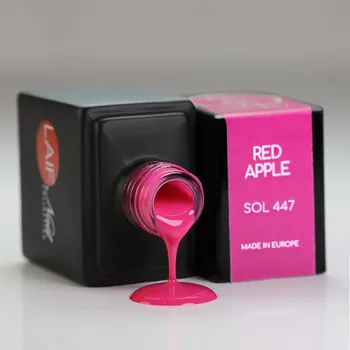 Umělé nehty Laif Gel lak růžový SOL - 447 Red Apple 10ml