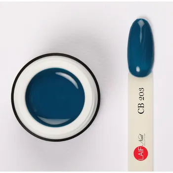 Umělé nehty Laif Barevný UV/LED gel modrý CB 203 Indigo 6ml