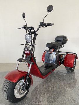 Elektrická Tříkolka Lera Scooters C5 2000W Modrá, Barva červená Leramotors