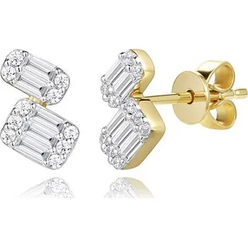 Náušnice Zlaté náušnice AURINO se zirkony E25886QCZZ4Y-1