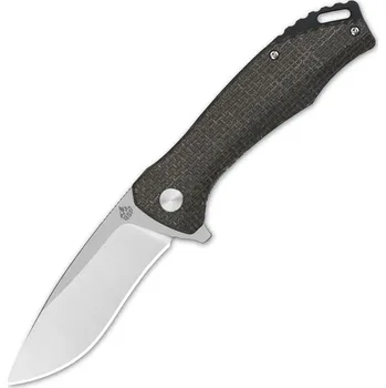 kapesní nůž QSP knife Raven, zavírací nůž s klipem, hnědá micarta QS122-D1
