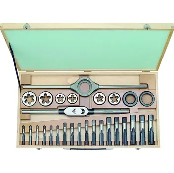 Závitořezný nástroj Bučovice Tools W2-II HSS kazeta řezného nářadí - W1/2"-W1", výkonná rychlořezná ocel HSS (341100)