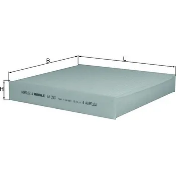 Ventilátor topení a klimatizace Filtr, vzduch v interiéru MAHLE LA 293