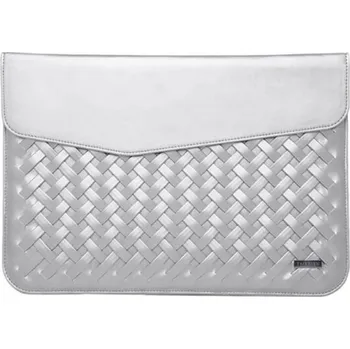 Notebook Luxusní obal z ekokůže pro Apple MacBook Air 15,3" (2023, M2) - stříbrný