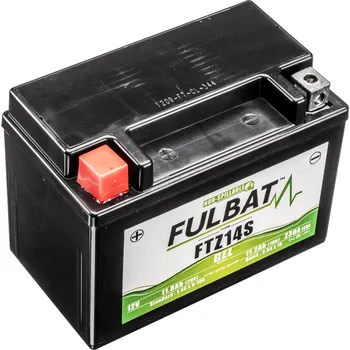 Motobaterie Gelová baterie FULBAT 12V, FTZ14S / YTZ14S GEL, 12V, 11.2Ah, 230A rozměr 150x88x110