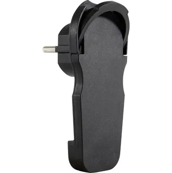 Elektrická zásuvka REV 0018260500 plochá zástrčka SchuKo 230 V černá IP20