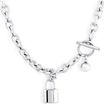 Řetízek Ellami TOKIO 1203 Řetízek z chirurgické oceli+přívěsek zámek Ellami
