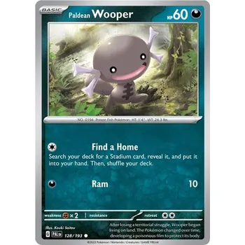 Sběratelská karetní hra Paldean Wooper 128/193 - Paldea Evolved Typ karty: Non-Holo