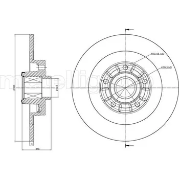 Brzdový kotouč Brzdový kotouč METELLI 23-0980