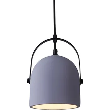 ACA Lighting závěsné svítidlo 1XE27 šedá beton D16XH130CM CARAMELO KS411P16G