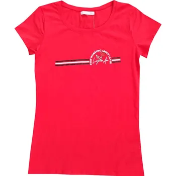 Dívčí tričko Dívčí triko Glo-Story WPO-B0633 - červená Barva: Červená, Velikost: 164