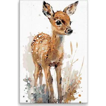 Dětské zboží Malování podle čísel - Srnečka - 40x60 cm, bez dřevěného rámu - CZ výroba