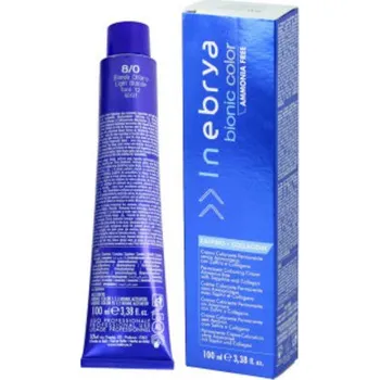 Barva na vlasy Inebrya Bionic Color NATURAL Hair Colouring Cream - Profesionální přírodní permanentní barvící krém 100 ml - 9/0 Very Light Blonde