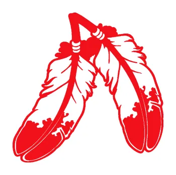 Samolepící dekorace SAMOLEPKA Peříčka 003 levá indiánský motiv (10 - červená) NA AUTO, NÁLEPKA, FÓLIE, POLEP, TUNING, VLASTNÍ TEXT, TISK, AUTOSAMOLEPKY.cz, POLEPY, OBRÁZEK, LOGO, SAMOLEPKY